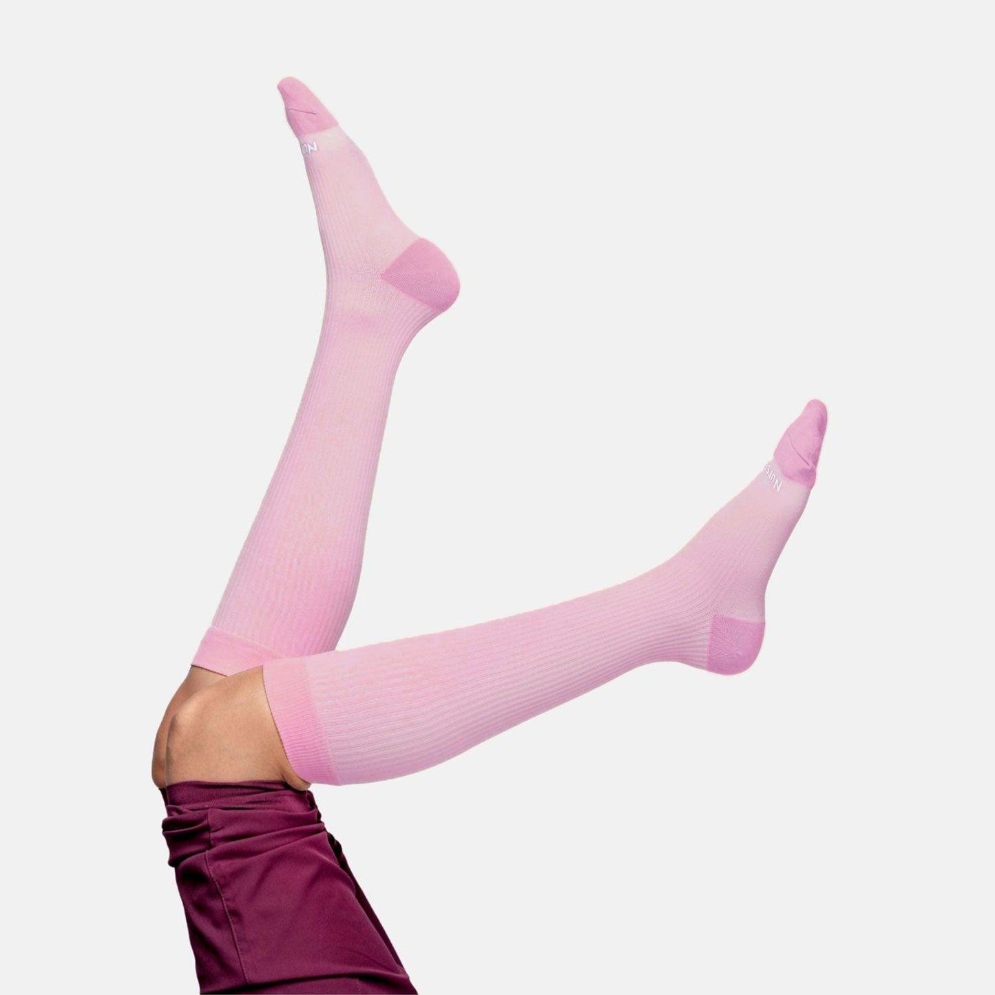 Pastels Solid Compression Socks