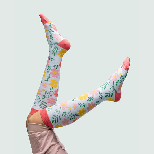 Flowers Compression Socks